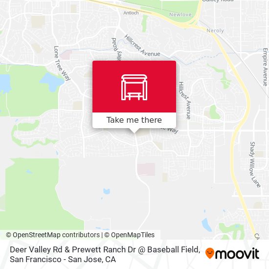 Mapa de Deer Valley Rd & Prewett Ranch Dr @ Baseball Field