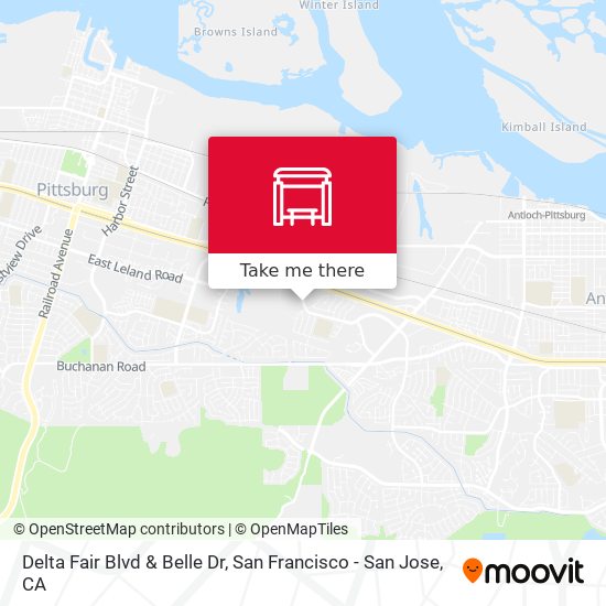 Mapa de Delta Fair Blvd & Belle Dr