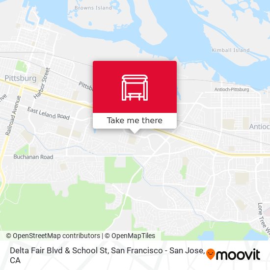 Mapa de Delta Fair Blvd & School St