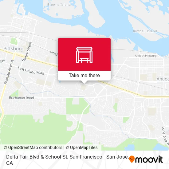 Delta Fair Blvd & School St map