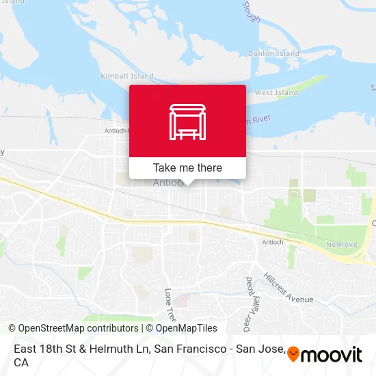 Mapa de East 18th St & Helmuth Ln