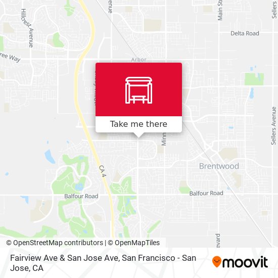 Mapa de Fairview Ave & San Jose Ave