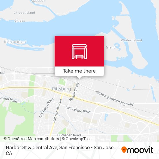 Harbor St & Central Ave map