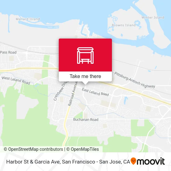 Mapa de Harbor St & Garcia Ave