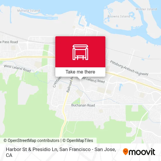 Harbor St & Presidio Ln map