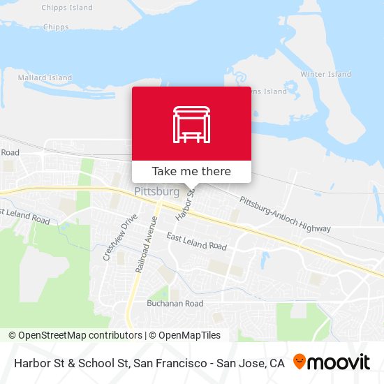 Harbor St & School St map