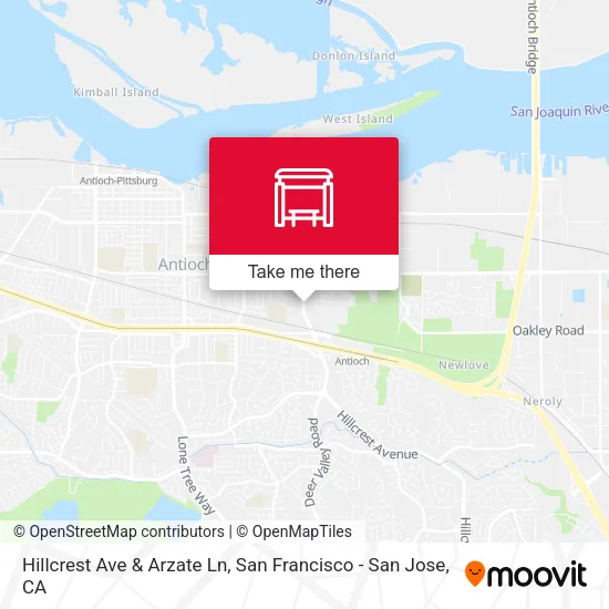 Hillcrest Ave & Arzate Ln map