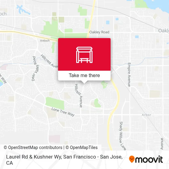 Laurel Rd & Kushner Wy map