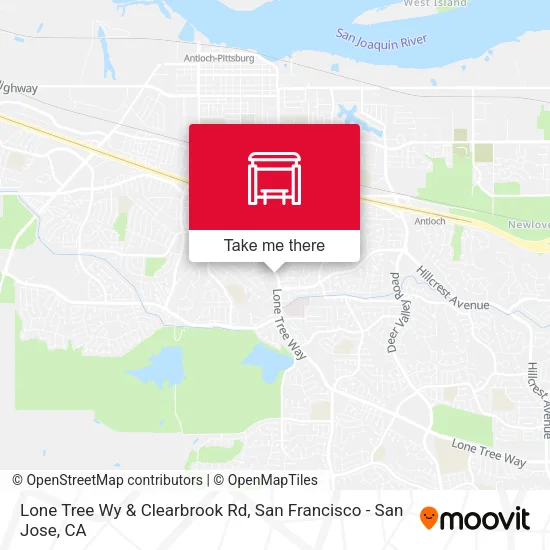 Lone Tree Wy & Clearbrook Rd map
