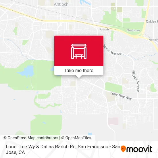 Lone Tree Wy & Dallas Ranch Rd map