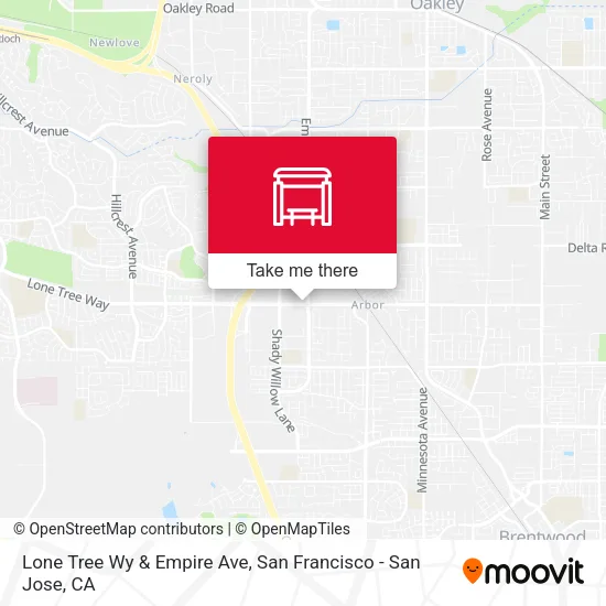 Mapa de Lone Tree Wy & Empire Ave
