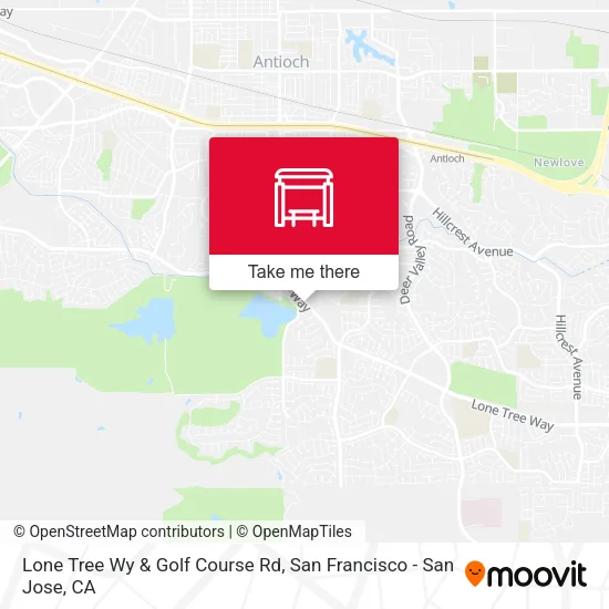Lone Tree Wy & Golf Course Rd map