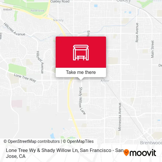 Mapa de Lone Tree Wy & Shady Willow Ln