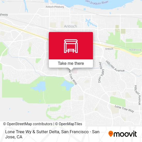 Lone Tree Wy & Sutter Delta map