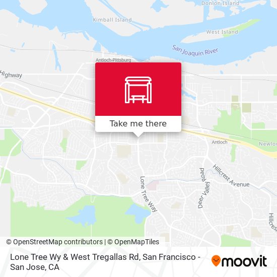 Lone Tree Wy & West Tregallas Rd map