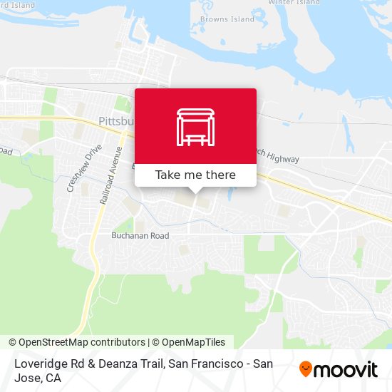 Mapa de Loveridge Rd & Deanza Trail