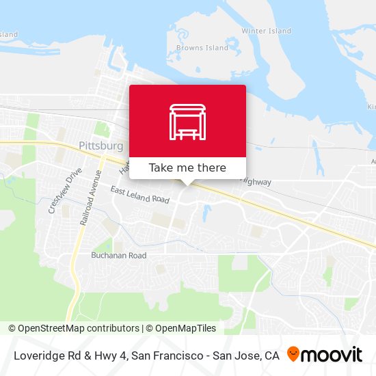 Loveridge Rd & Hwy 4 map