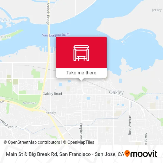 Main St & Big Break Rd map