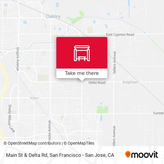 Main St & Delta Rd map