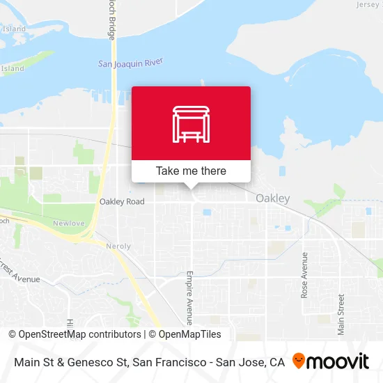 Main St & Genesco St map