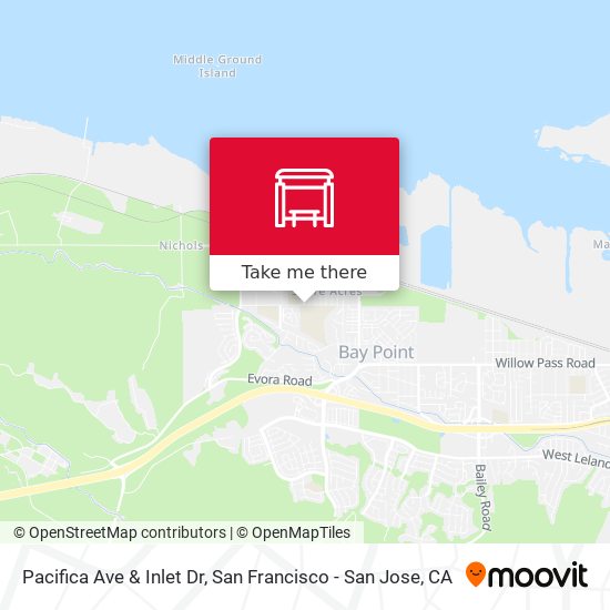 Pacifica Ave & Inlet Dr map