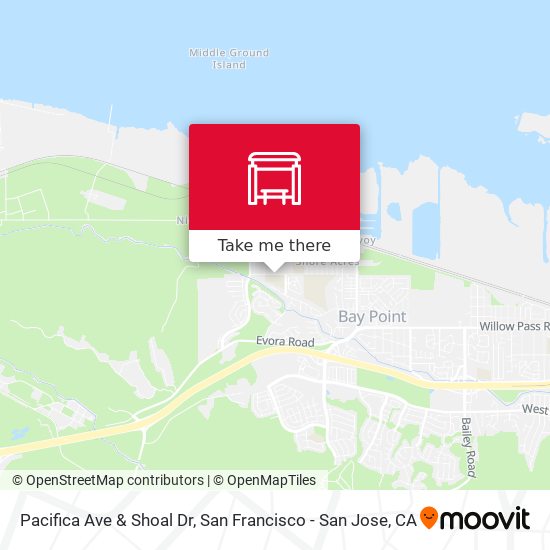 Pacifica Ave & Shoal Dr map