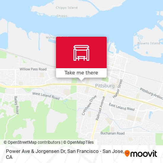 Power Ave & Jorgensen Dr map