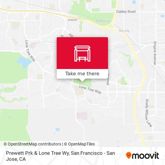 Prewett Prk & Lone Tree Wy map