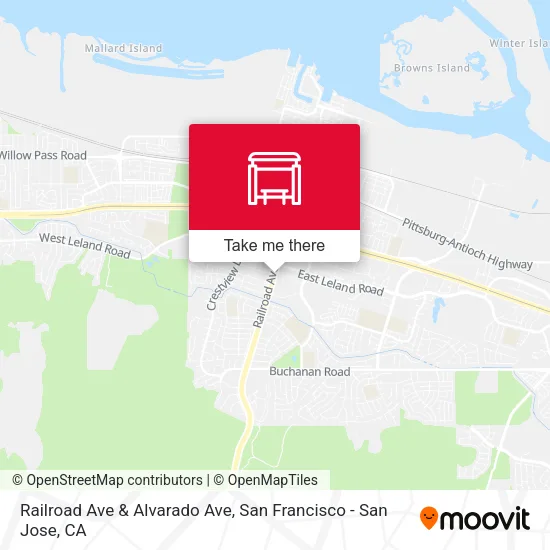 Railroad Ave & Alvarado Ave map