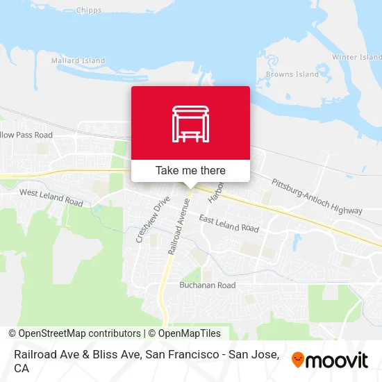 Mapa de Railroad Ave & Bliss Ave
