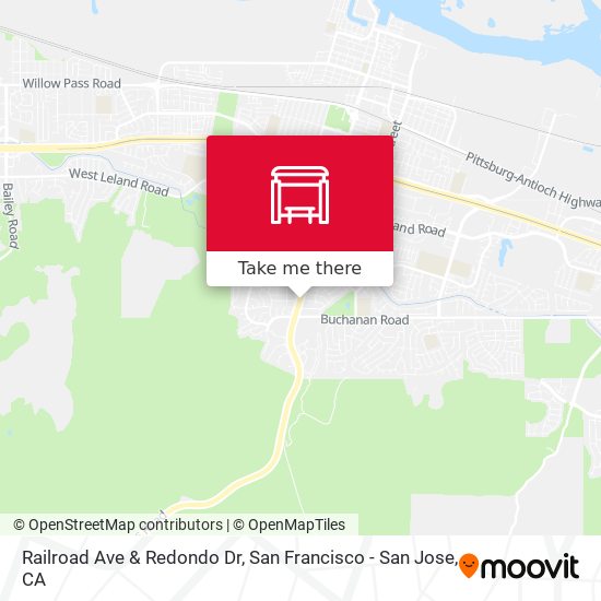 Railroad Ave & Redondo Dr map