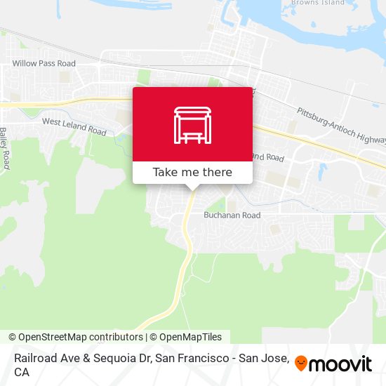 Railroad Ave & Sequoia Dr map