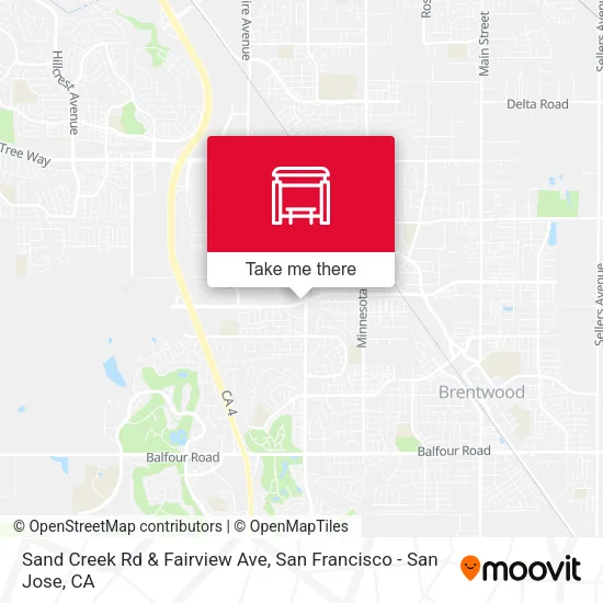 Mapa de Sand Creek Rd & Fairview Ave