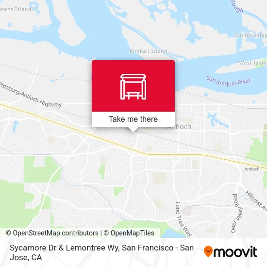Sycamore Dr & Lemontree Wy map