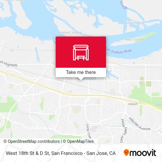 Mapa de West 18th St & D St