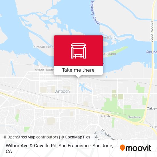 Wilbur Ave & Cavallo Rd map