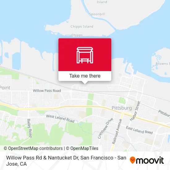Willow Pass Rd & Nantucket Dr map