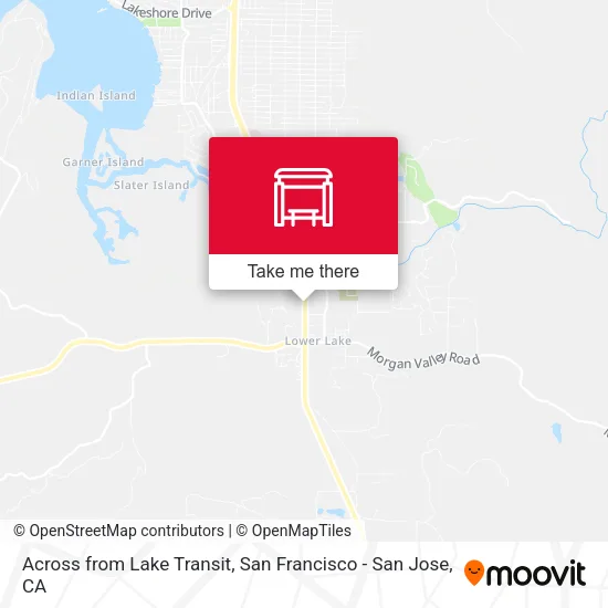 Across from Lake Transit map
