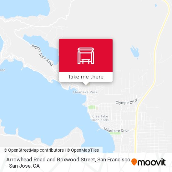 Arrowhead Road and Boxwood Street map