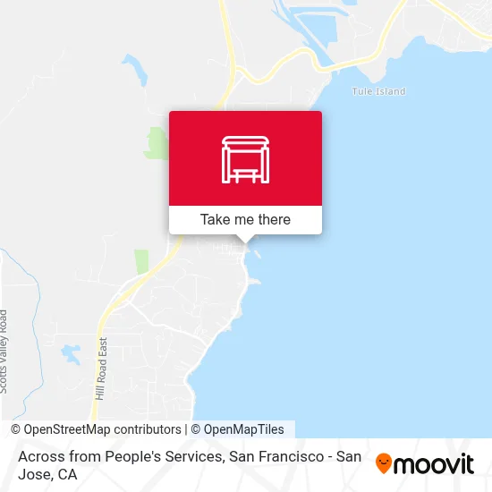 Across from People's Services map