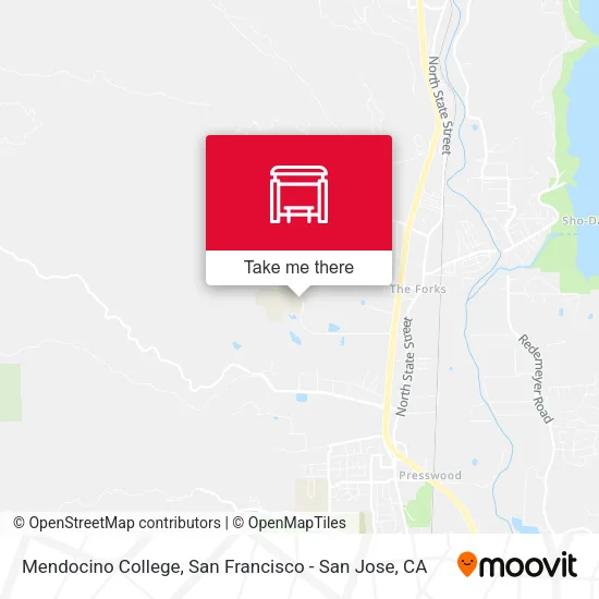 Mendocino College map