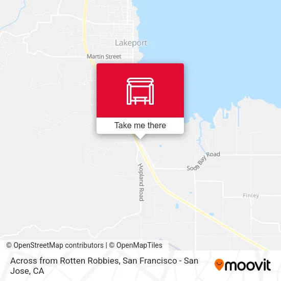 Across from Rotten Robbies map