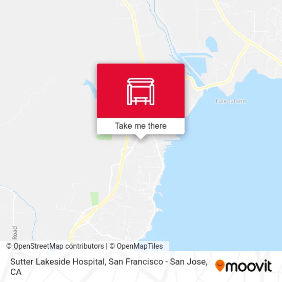 Sutter Lakeside Hospital map