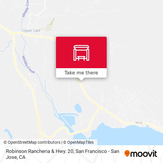 Robinson Rancheria & Hwy. 20 map