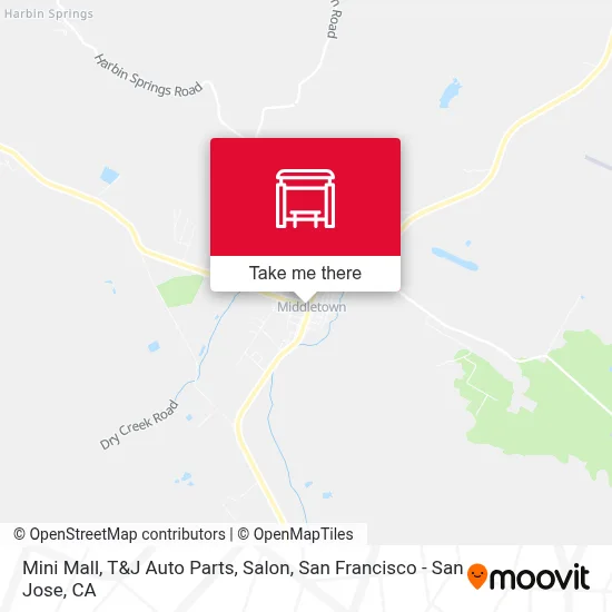 Mini Mall, T&J Auto Parts, Salon map