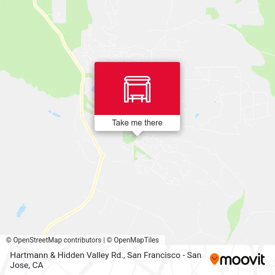 Hartmann & Hidden Valley Rd. map