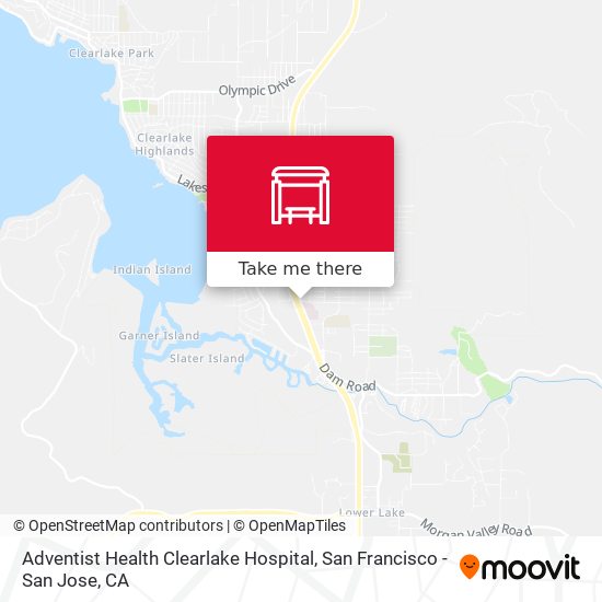Mapa de Adventist Health Clearlake Hospital