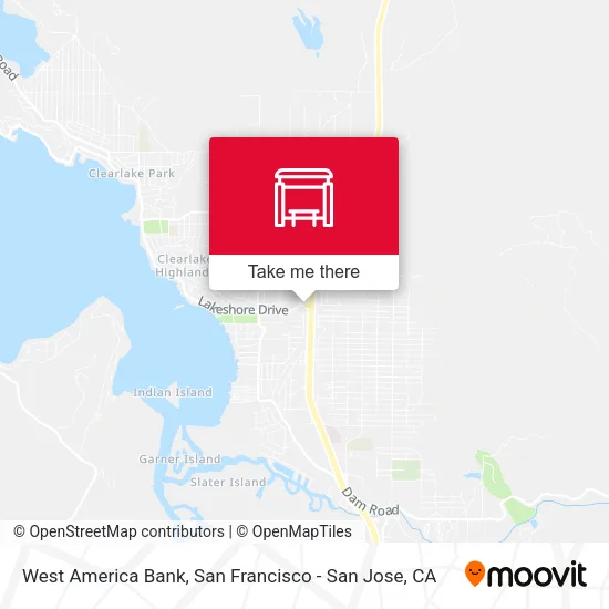 West America Bank map