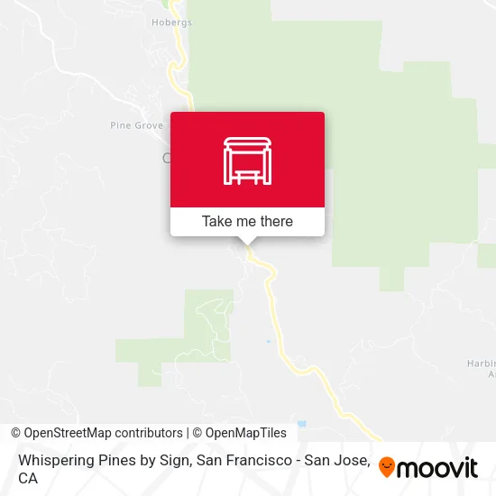 Whispering Pines by Sign map