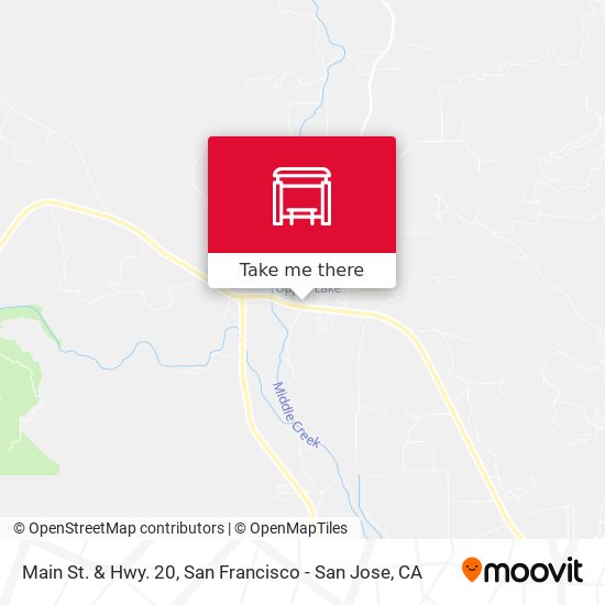 Main St. & Hwy. 20 map